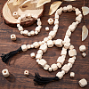 150Pcs 6 Styles Natural Unfinished Wood Beads WOOD-PH0001-92-3