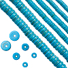 3 Strands 3 Sizes Dyed Synthetic Turquoise Dyed Beads Strands TURQ-SC0001-16-1