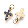 316 Surgical Stainless Steel Tiny Cross Charms STAS-F256-023B-G-3