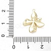 Brass Micro Pave Clear Cubic Zirconia Pendants KK-Z106-01G-02-3