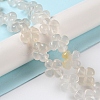 Natural White Agate Beads Strands G-M418-D03-01-2