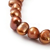 Dyed Natural Cultured Freshwater Pearl Beads Stretch Bracelets BJEW-JB05892-3