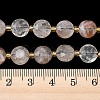 Natural Black Gold Rutilated Quartz Beads Strands G-C116-A182-02-5