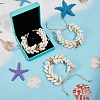 3Pcs Natural Cowrie Shell Charm Bracelets Set BJEW-PH0004-36-5