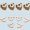 1 Set 1-Hole Wood Buttons BUTT-CY0001-16A-7