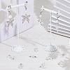 40Pcs Brass Clip-on Earring Converters Findings KK-SC0004-70S-4