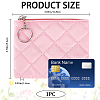 Rhombus Pattern PU Leather Zip Pouches ABAG-WH0040-12B-10-2
