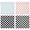 4Pcs 4 Colors PU Imitation Leather Cosmetic Pouches AJEW-AN0007-42-1