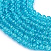 Crackle Glass Beads Strands X-CCG-Q001-8mm-06-3