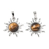 Natural Tiger Eye Pendants G-F786-08P-29-1