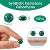 Synthetic Malachite Cabochons G-R416-12mm-38-3