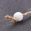 Christmas Themed Natural Wood Pendant Decorations HJEW-P010-01-5