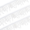 2 Yards Plastic Imitation Pearl & Polyester Beaded Trim Garland Strand OCOR-CY0004-08-1