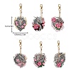 Dragon with Flower Diamond Painting Pendant Decoration Kits PW-WG17767-01-1
