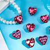 10Pcs 5 Colors Handmade Lampwork Enamel  Beads LAMP-PA0001-05-7