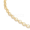 Brass Rolo Chain Necklace Making MAK-F036-01G-4