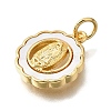 Brass Shell Pendants KK-D328-01G-B-2