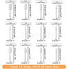 60Pcs 12 Style Multifunctional Cone & Column Head Wool Felt Polishing Bits FIND-FH0005-20-2