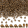 400Pcs Tibetan Style Alloy Rondelle Tube Bails TIBE-SC0009-42AB-1