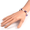 Chips Gemstone Beaded Stretch Bracelets BJEW-JB01825-02-3