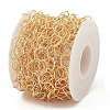 Brass Textured Hexagon Link Chains CHC-M025-33G-4