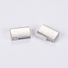 Tarnish Resistant 304 Stainless Steel Magnetic Clasps with Glue-in Ends STAS-G163-60P-3