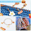 Food Theme Pendant Stitch Markers HJEW-AB00376-4