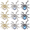 18Pcs 3 Colors Halloween Rack Plating Alloy Pendants FIND-SC0004-23-1
