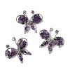Butterfly Natural Amethyst Brooch G-A278-02P-06-1