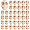80Pcs Synthetic Magnesite Beads TURQ-HY0001-16-1