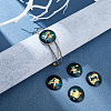 48pcs 12 Style Glass Cabochons GLAA-AR0001-11-4