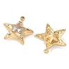 304 Stainless Steel with Rhinestone Charms STAS-Q345-13G-2