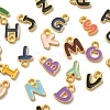 26Pcs 26 Styles Alloy Enamel Pendants ENAM-YW0002-94-2
