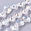 Electroplate Glass Beads Strands EGLA-F132-AB03-1