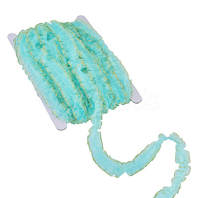 10M Double Layer Polyester Lace Ribbon OCOR-TA0004-14E-1