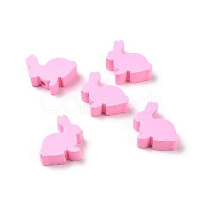 Easter Theme Wooden Beads WOOD-C002-09A-1