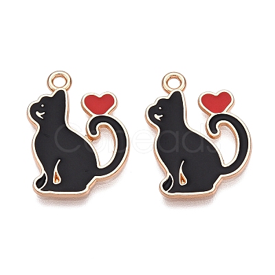 Alloy Enamel Pendants ENAM-T020-59A-1