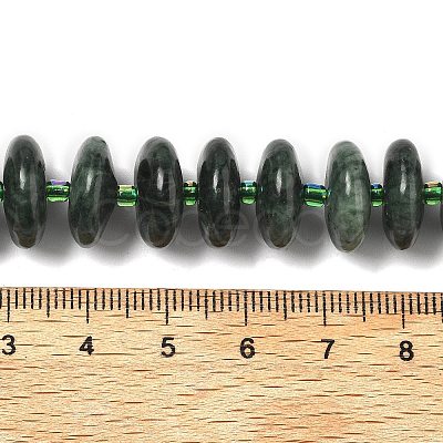 Natural Seraphinite Beads Strands G-A262-B02-01-1