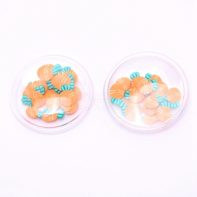 PVC Plastic with Resin Cabochons KY-CJC0004-04D-1
