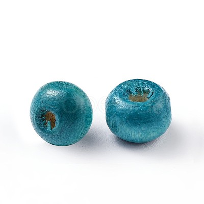 Dyed Natural Wood Beads WOOD-Q006-6mm-02-LF-1