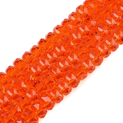 Transparent Glass Beads Strands GLAA-Q114-01A-A06-1