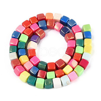 Handmade Polymer Clay Beads Strands CLAY-N013-25A-04-1