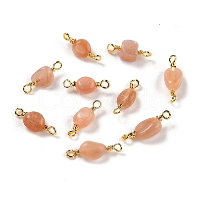 Natural Sunstone Links Connectors G-K316-02K-G-RS-1