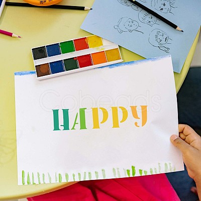 PET Hollow Out Drawing Painting Stencils DIY-WH0391-1029-1