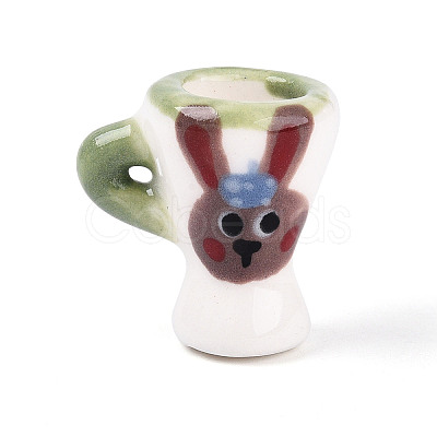 Handmade Porcelain Mug Cup Decoration PORC-T133-22E-1