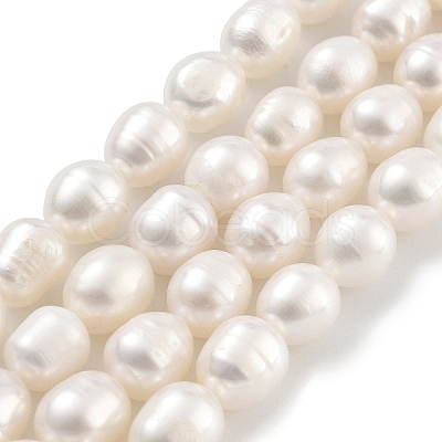 Natural Cultured Freshwater Pearl Beads Strands PEAR-P062-08G-1