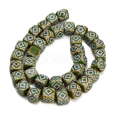 Vintage Handmade Porcelain Beads PR-CBAB520-18C-1