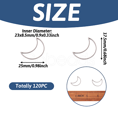304 Stainless Steel Linking Rings STAS-TAC0002-17-02P-1
