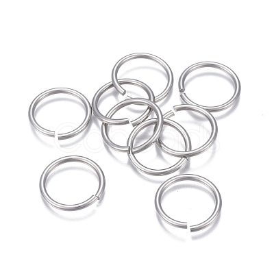 Tarnish Resistant 304 Stainless Steel Open Jump Rings X-STAS-P236-24P-1