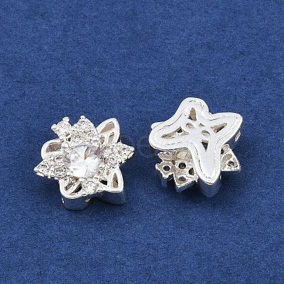 Brass Pave Cubic Zirconia Multi-strand Links ZIRC-F145-02S-02-1